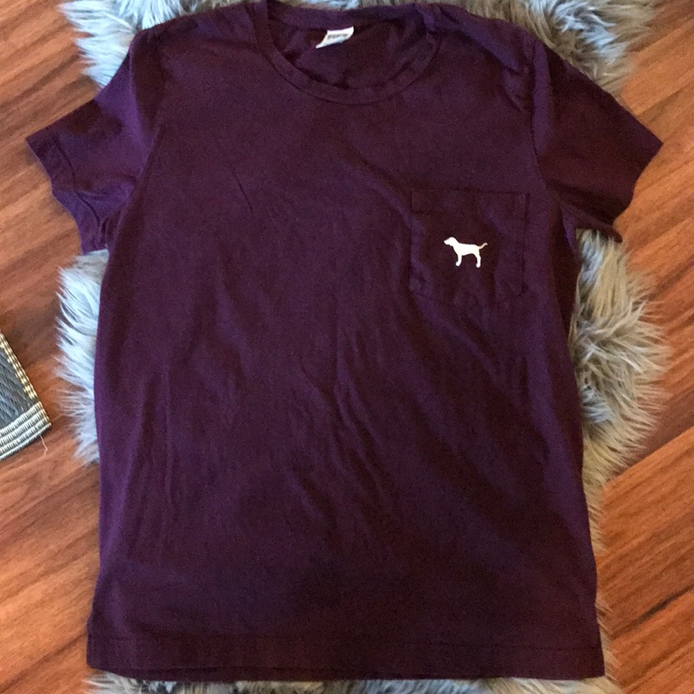 Victoria’s Secret Pink Maroon Tee